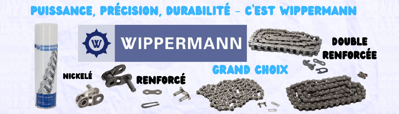 _Chaînes de transmission et pédaliers Wippermann