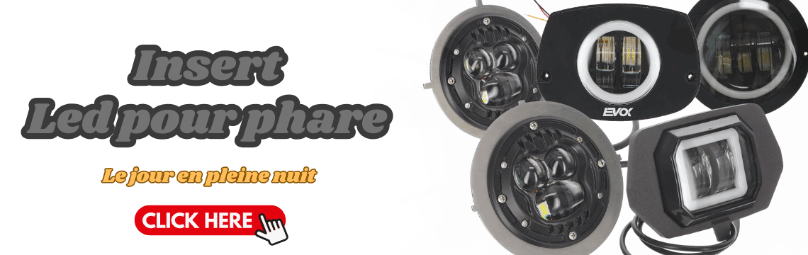_Inserts de transformation des phares de cyclomoteurs LED