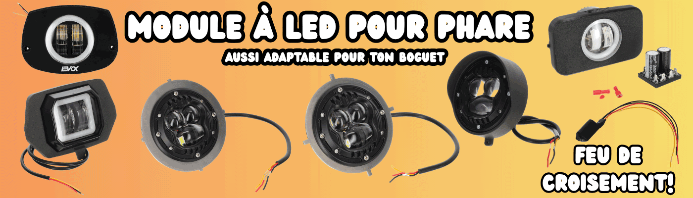 _Inserts de transformation des phares de cyclomoteurs LED