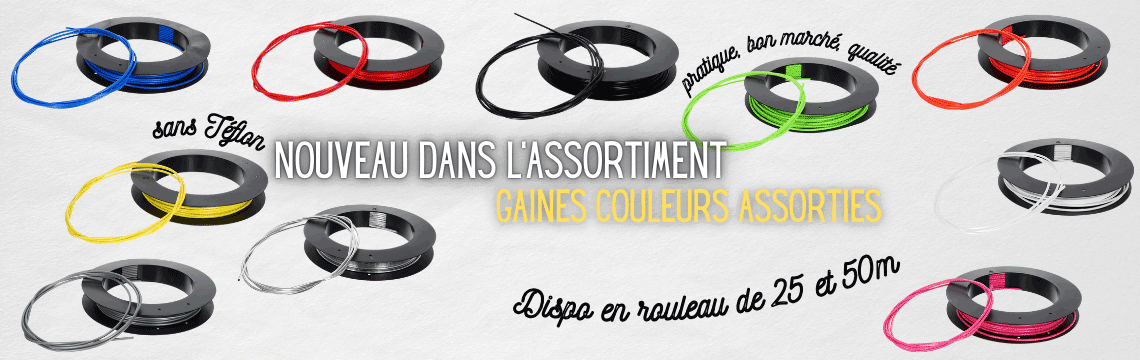 _gaines de câbles colorées pour ton cyclomoteur