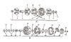 Pièces de vario et dembrayage Ciao