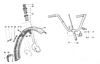 Pièces de garde-boue et guidon