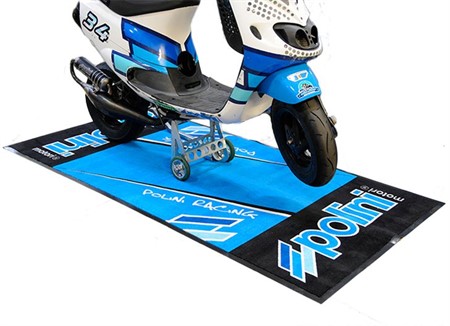 Tapis Polini Racing 200 x 100cm bleu/noires
