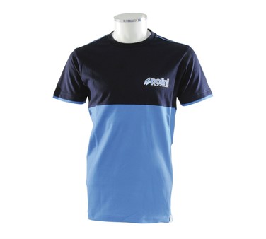 T-Shirt Polini EVO bi-couleur bleu, taille : L