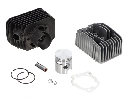 Zylinderkit Polini, 43mm Guss, mit CNC Zylinderkopf Piaggio Ciao/Si, 12mm Kolbenbolzen Zylinderkit Polini, 43mm Guss, mit CNC Zylinderkopf Piaggio Ciao/Si, 12mm Kolbenbolzen