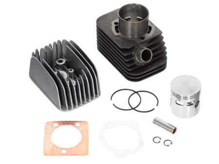 Kit Polini Ø46mm fonte, 75cc, avec culasse, axe de piston 12mm,  Piaggio Ciao