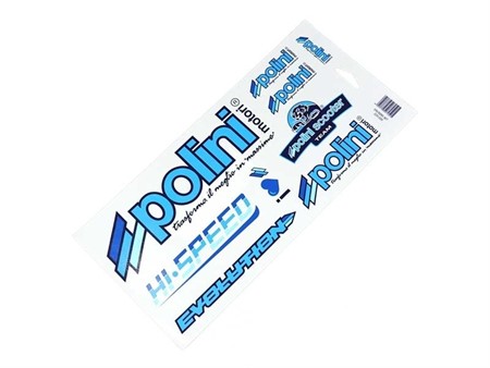 Set d'autocollants Polini Racing Team 30x17cm Set d'autocollants Polini Racing Team 30x17cm