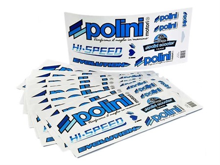 Aufkleber-Set Polini Racing Team 30x17cm