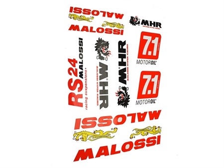 Planche dautocollants/stickers Malossi (DIN A3)