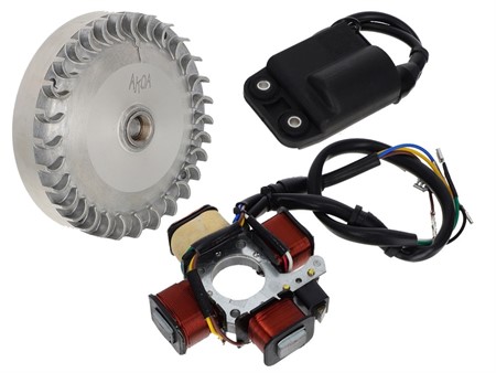 Allumage électronique complet (volant rotor 1300gr, bobine cdi), vélomoteurs Piaggio Ciao / SI PTT/ Bravo Allumage électronique complet (volant rotor 1300gr, bobine cdi), vélomoteurs Piaggio Ciao / SI PTT/ Bravo