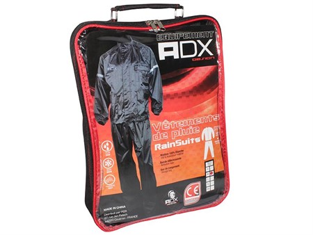 Regenschutz ADX Eco schwarz, 2-teilig, Grösse XL
