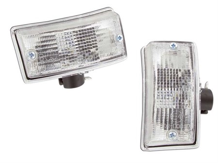 Paire de clignotants VESPA PX 125-200cc E/T5, AVANT (gauche et droit), transparents Paire de clignotants VESPA PX 125-200cc E/T5, AVANT (gauche et droit), transparents