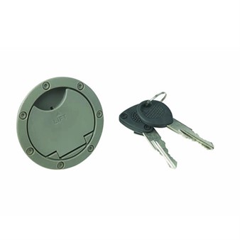 Bouchons de réservoir verrouillable avec clés, NITRO/AEROX/Aprilia AREA, gris original