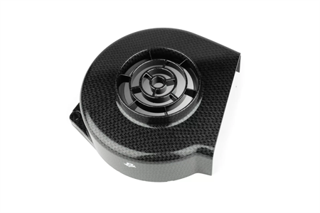 Cache turbine ventilation moteur look carbone, scooter Peugeot Kisbee, Ludix air, Speedfight 3+4..