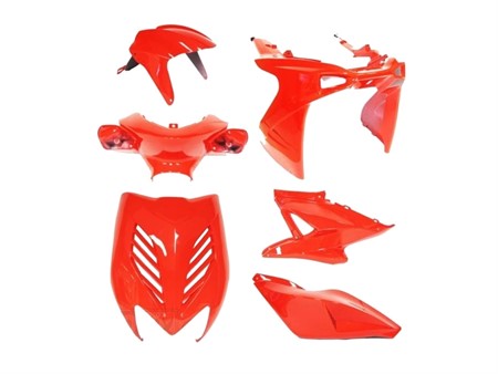 Kit carrosserie Replay ROUGE 8 pièces MBK Nitro/Yamaha Aerox Kit carrosserie Replay ROUGE 8 pièces MBK Nitro/Yamaha Aerox