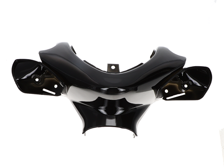 Tête de fourche noir métallisée, scooter Yamaha Aerox / MBK Nitro 50-100cc (1ère génération) Tête de fourche noir métallisée, scooter Yamaha Aerox / MBK Nitro 50-100cc (1ère génération)