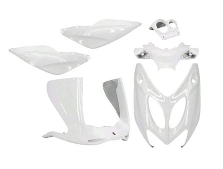 Verkleidungskit TNT 6-Teilig Yamaha Aerox/MBK Nitro weiss Verkleidungskit TNT 6-Teilig Yamaha Aerox/MBK Nitro weiss