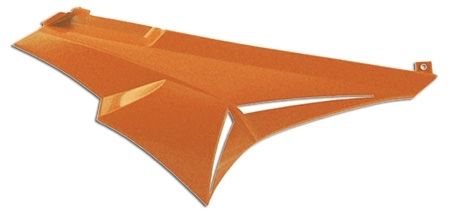 Seitenteil Derbi Senda hinten rechts, Orange