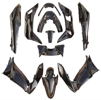 Verkleidungskit 11-Teilig schwarz, Honda PCX 125cc, 2010-2013 Verkleidungskit 11-Teilig schwarz, Honda PCX 125cc, 2010-2013