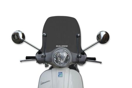 Pare-brise Malossi fumé grand modèle VESPA LX125 à partir de 2009 Pare-brise Malossi fumé grand modèle VESPA LX125 à partir de 2009