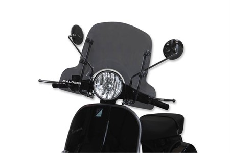 Pare brise Malossi fumé grand Vespa 125-200 / LML 125-150 Pare brise Malossi fumé grand Vespa 125-200 / LML 125-150