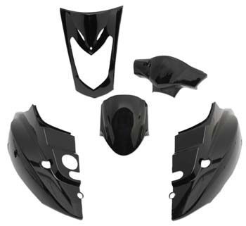 Habillage 5-pcs Kymco Agility 50 4t (R12) 07-08 noir Habillage 5-pcs Kymco Agility 50 4t (R12) 07-08 noir