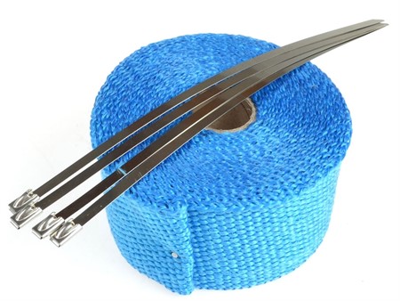 Bande isolante pour echappement bleu, rouleau 5m (largeur 50.8mm (2"))