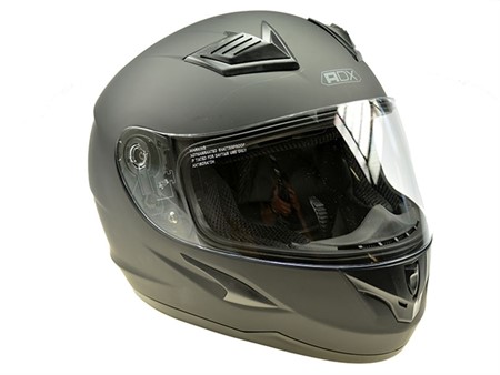 Helm ADX XR3 schwarz matt, Doppelvisier (Grösse S)