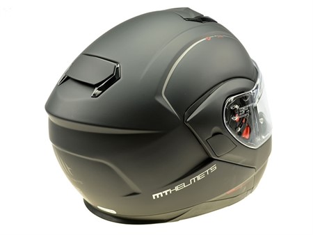Helm MT ATOM SV (Klapphelm) schwarz matt Doppelvisier (Grösse S)