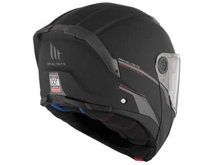 Casque intégral modulable MT ATOM SV noir mat, double visière Taille : M