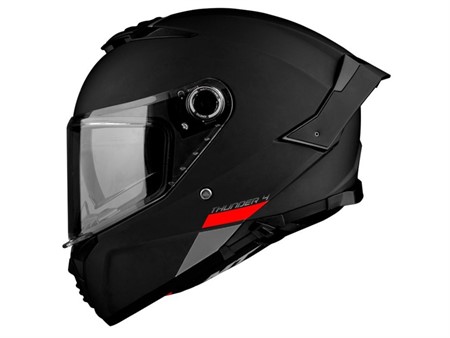 Casque MT Thunder 4 SV noir mat, double visière, taille : S