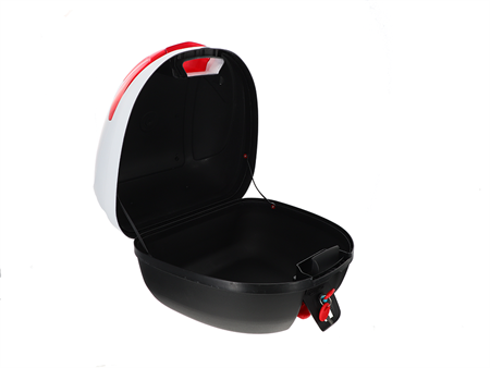 Top Case 28 Liter weiss lackiert, mit Reflektor, inkl. Halterung