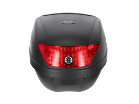 Top Case 28 Liter schwarz/rot inkl. Halterung