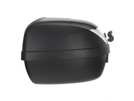 Top Case 28 Liter schwarz/weiss inkl. Halterung