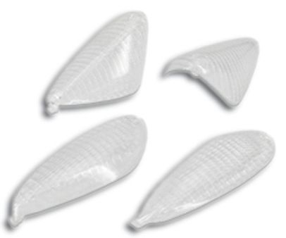 Kit cabochons de clignotants transparent, scooter Piaggio NRG Extrem Kit cabochons de clignotants transparent, scooter Piaggio NRG Extrem