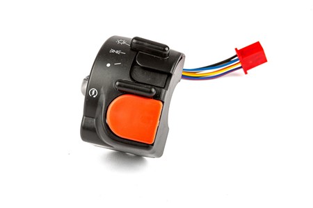 Commodo de guidon Aerox/Nitro noir coté droit, partie contacteurs, scoter MBK Nitro / Yamaha Aerox 1ère génération