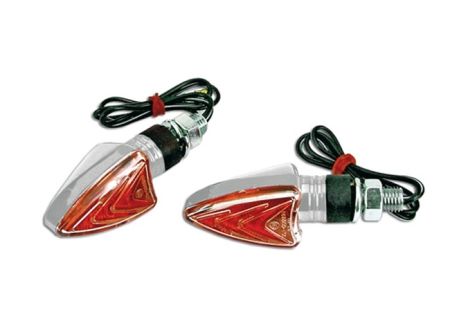 Paire de clignotants TNT homologués, chromé