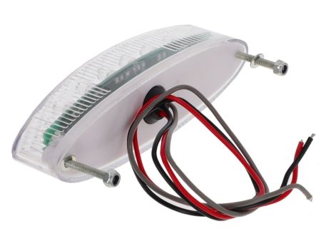 Universelles LED Rücklicht Replay oval & transparent