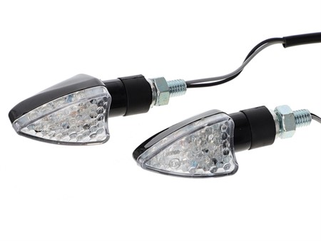 Blinkerset LED schwarz (M8) kurz E8 Prüfzeichen Blinkerset LED schwarz (M8) kurz E8 Prüfzeichen