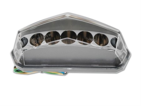 Feu arrière à LED, avec clignotants, moto DERBI Senda DRD /X-treme/RS2, homologué CE Feu arrière à LED, avec clignotants, moto DERBI Senda DRD /X-treme/RS2, homologué CE
