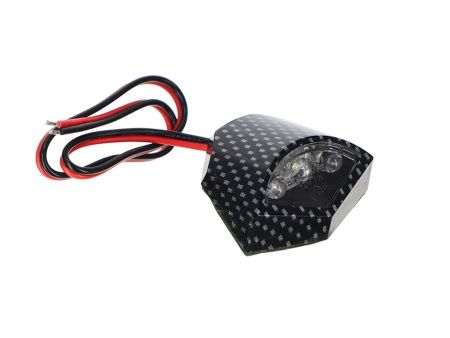 Nummernschildbeleuchtung LED, (Mit E-Prüfzeichen), Carbon