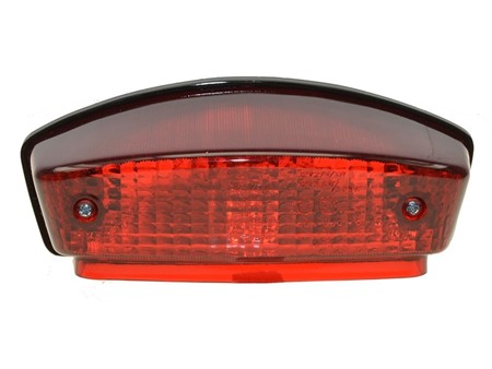 Feu arrière vitre rouge homologuée CE, moto 50cc Derbi Senda/Peugeot XR6/Malaguti F12