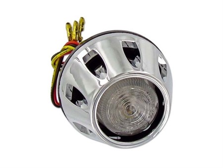 Feu arrière Custom chromé LED 12V 2/1W homologué CE