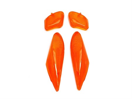 Blinkergläser Set (x4) Orange, MBK 50 Booster NG 1995 bis 1998 und Yamaha 50 BWS NG 1995 bis 1998 Blinkergläser Set (x4) Orange, MBK 50 Booster NG 1995 bis 1998 und Yamaha 50 BWS NG 1995 bis 1998