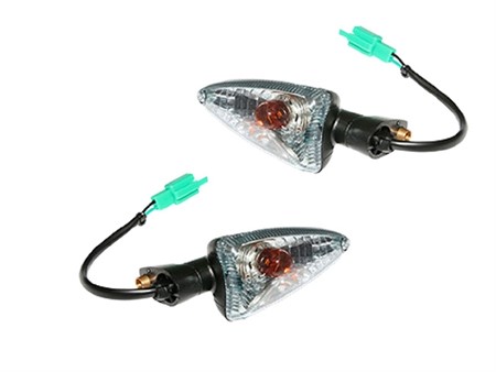 Paire de clignotants originaux, droite+gauche orange, scooter 50cc 2T Yamaha Aerox New NS