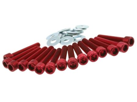 Motordeckelschrauben STR8, Minarelli, rot Motordeckelschrauben STR8, Minarelli, rot