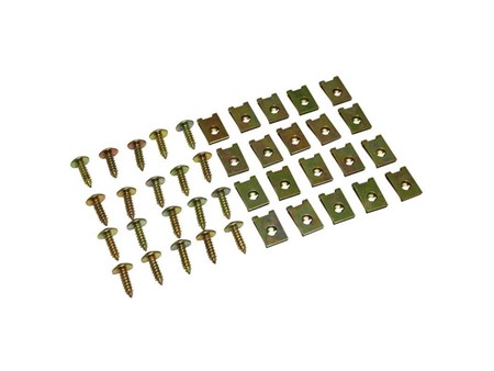 Set de vis & agraffes pour ncarrosserie M5 x 15mm  (20 pcs.)