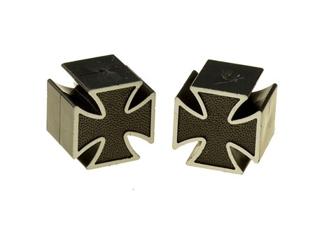 Ventildeckel "Iron-Cross" schwarz