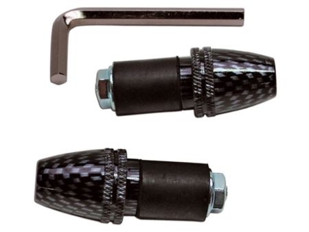 Embouts de guidon Replay, look carbone Embouts de guidon Replay, look carbone