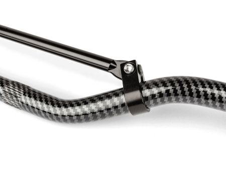 Crosslenker aluminium mit Strebe, carbon look 81cm
